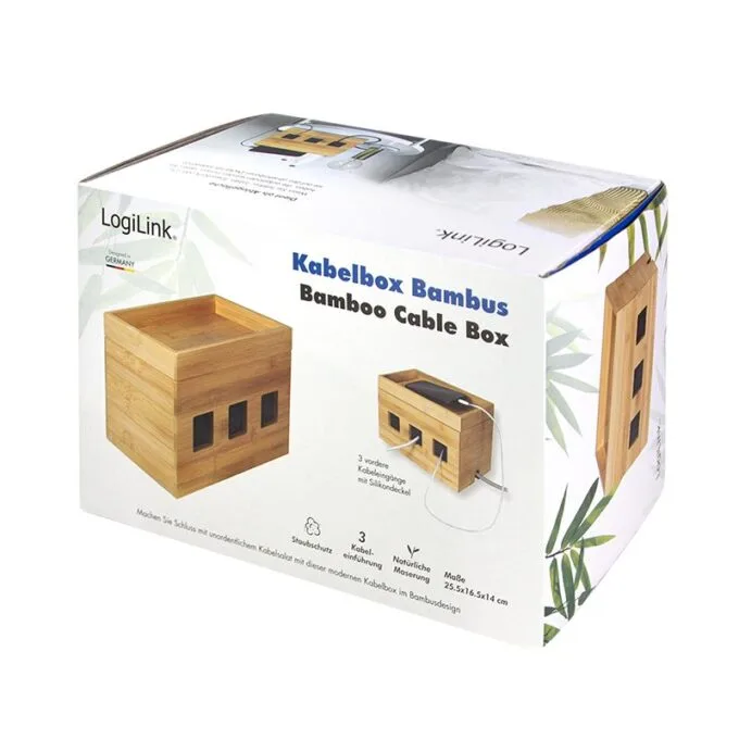 LogiLink Cable Box bamboo — image 9