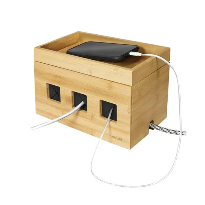 LogiLink Cable Box bamboo — image 5