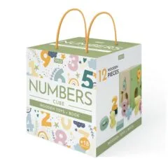 WOODEN TOYS AND BOOK - NUMBERS