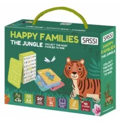 EDUCATIONAL CARD GAMES - HAPPY FAMILIES - THE JUNGLE