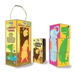 STACKING BLOCKS 3 PCS - THE ANIMALS OF AFRICA