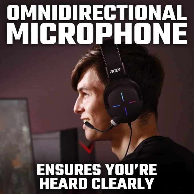 Acer Nitro Headset II NHW200  Black, Retail Pack — image 3