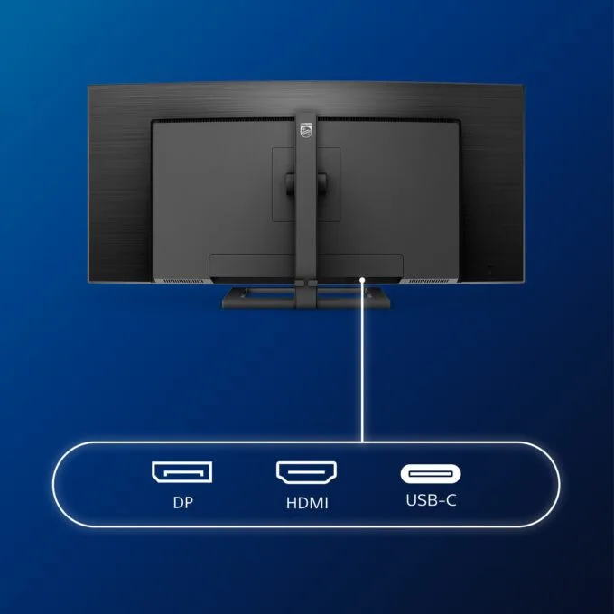 Philips 34B2U3600C/00 - 34-inch Curved WQHD Business Monitor VA 3440x1440 100Hz HDMI 120Hz DP USB-C 90W 4ms 300cd/m2 Speakers USB Hub Height Adjustable — image 5
