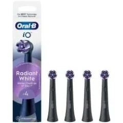 Oral-B iO Radiant White EB4 | 4 pieces | black