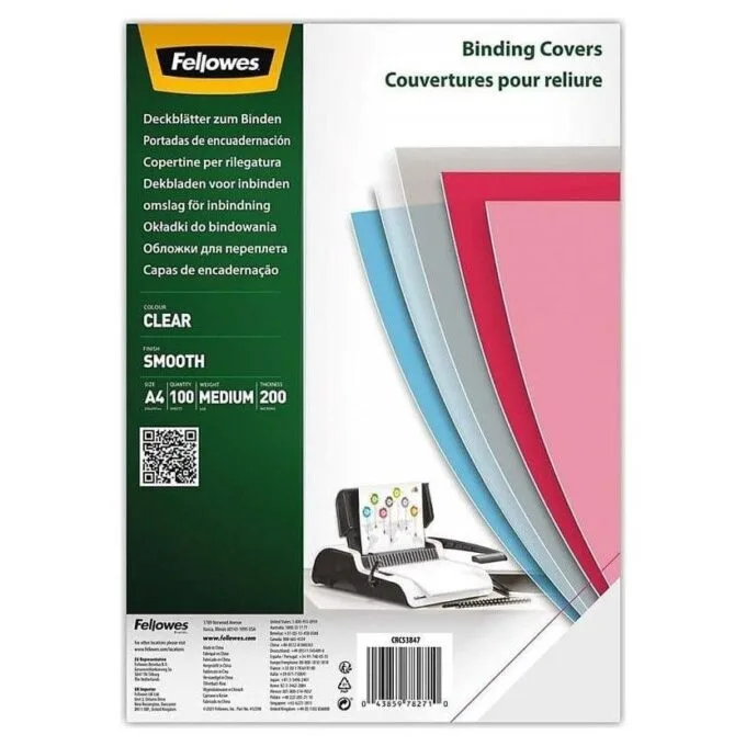 Fellowes Covers A4 (200 micror) 100 pcs reply 5376101 — image 1