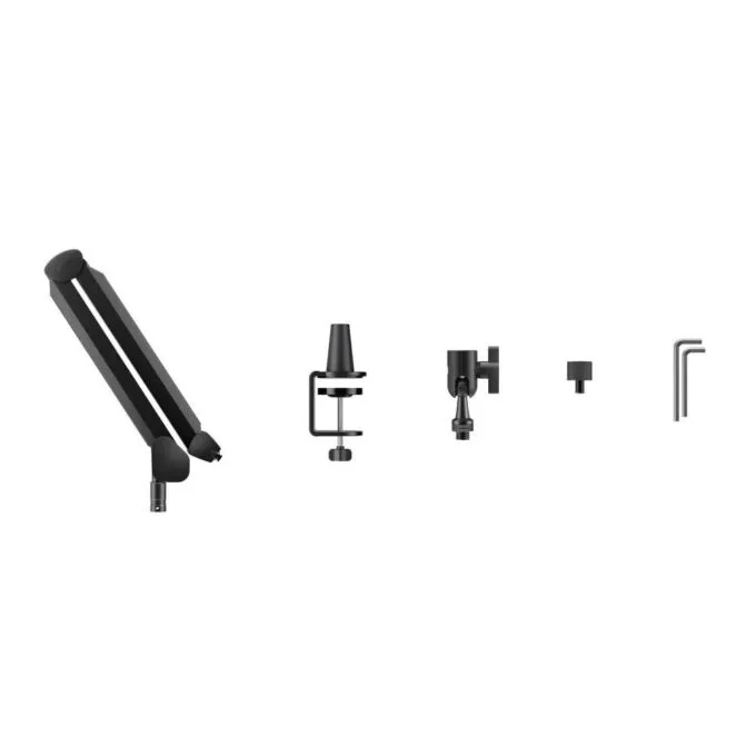 BOYA Mic Arm - Boom Arm stable Dual-Arm - 360 base rotation, damping, supports 2kg, 1/4 2/8 5/8 — image 2