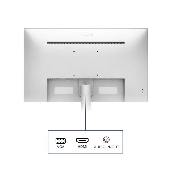 Philips E Line 23.8-inch Business Monitor - IPS FHD 1920x1080 75Hz 4ms VGA HDMI Speakers White — image 6