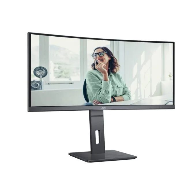 AOC CU34P3CV 34-inch Curved UWQHD VA Monitor – 3440x1440, 100Hz, 4ms, USB-C 65W Docking, USB Hub, RJ45, Speakers — image 6