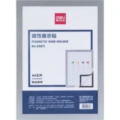 DELI MAGNETIC COLLAGE FRAME A4 297X210MM SILVER