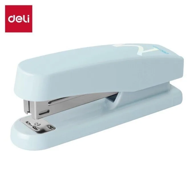 DELI MACARON STAPLER HALF STRIP 25 SHEETS BLUE — image 1