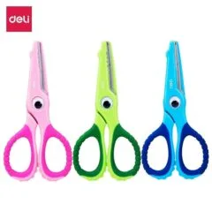 DELI SCHOOL SCISSORS BLISTER 134MM,ASST