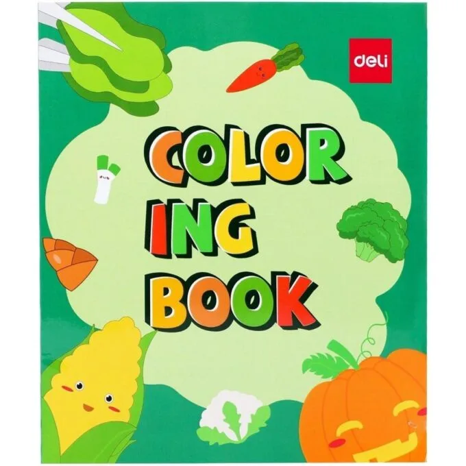 DELI COLOURING BOOK ASSORTED 210X297MM 8 SHEETS — image 1