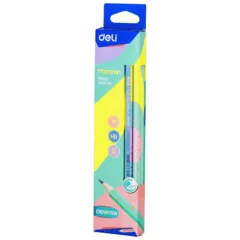 DELI MACARON GRAPHITE PENCIL HB W/ERASER (BOX OF 12 PCS)