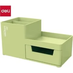 DELI LINFINI DESK ORGANIZER GREEN 4 COMP