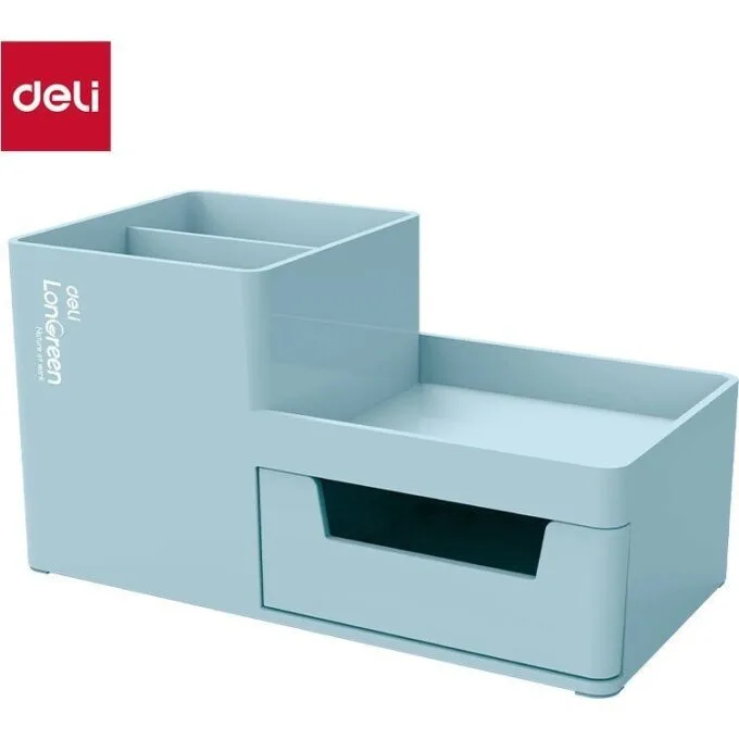 DELI LINFINI DESK ORGANIZER BLUE 4 COMP — image 1