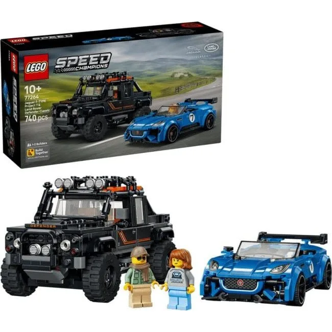 LEGO Speed Champions 77264 Jaguar Project 7 and Land Rover Defender — image 1