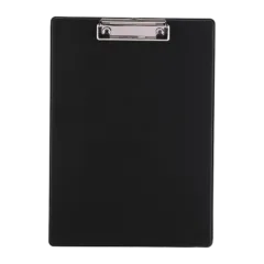 DATAZONE PVC FCP CLIP BOARD-SINGLE BOARD BLACK