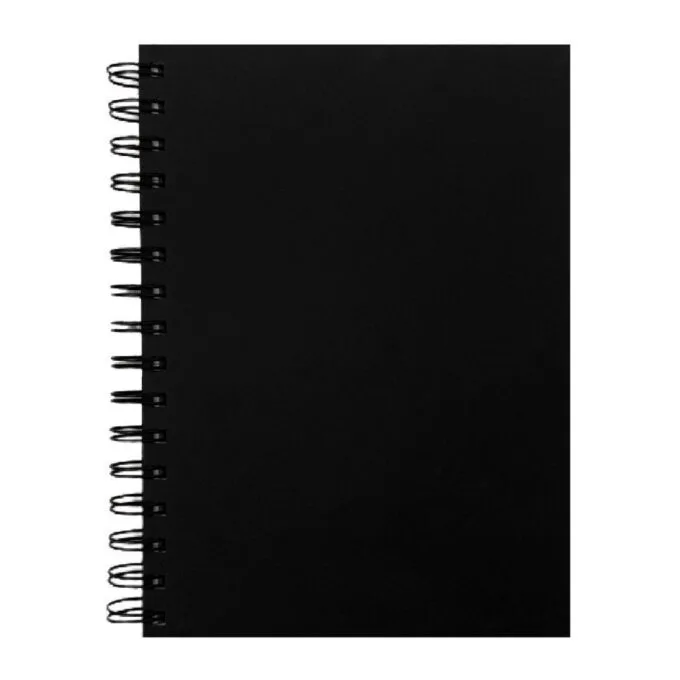 GOLDEN PRIME - BLACK KRAFT - PERFORATED - A4 SIDE WIRE-O 15O SHEETS — image 1