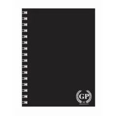 GOLDEN PRIME - PP WIRE-O NOTEBOOK - A4 - 80 SHEETS - BLACK