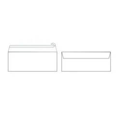 GOLDEN PRIME - WHITE ENV. P & S 110X220MM 90GSM - 50 PCS PACK