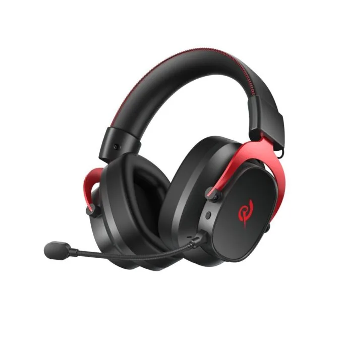 QCY Heroad VT200 Pro Tri-mode Red Wired/Wireless/BT Gaming Headset 53mm Metal Headband PS4/PS5/PC — image 4
