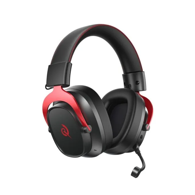 QCY Heroad VT200 Pro Tri-mode Red Wired/Wireless/BT Gaming Headset 53mm Metal Headband PS4/PS5/PC — image 1