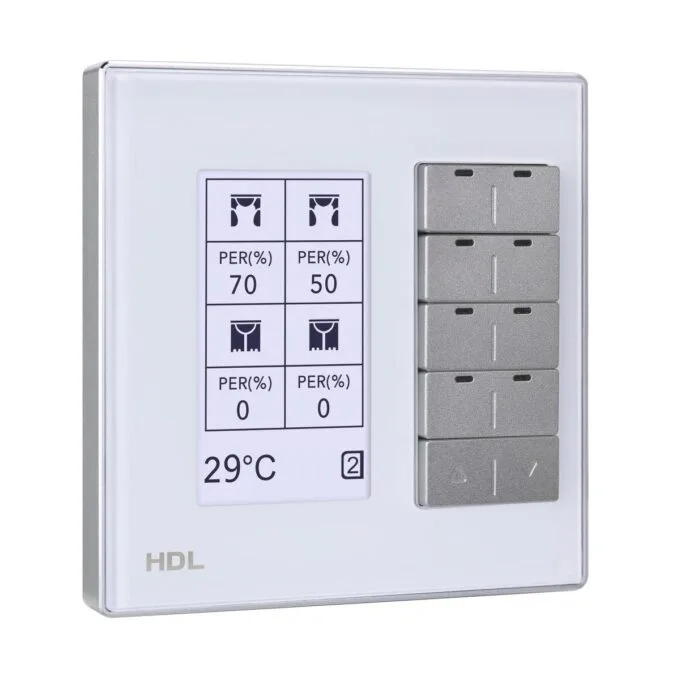 HDL Panel DLP MODERN Series 8 Buttons White — image 1