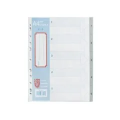 LION: A4 PLASTIC DIVIDER 1- 5