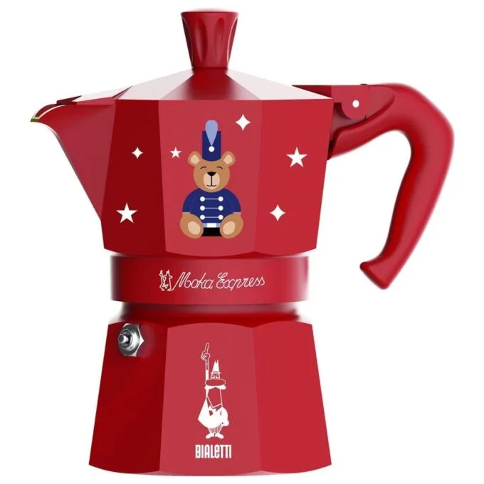 Bialetti Moka Express 3tz (150 ml) Joyful Christmas red — image 1