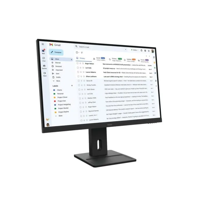 Lenovo ThinkVision E27-40 - 27-inch FHD IPS Monitor 1920x1080 100Hz 4ms 300cd/m² Speakers HDMI DP VGA Height Adjustable VESA Raven Black — image 3
