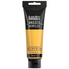 LQX BASICS ACRYLIC COLOUR 118ML CADMIUM YELLOW DEEP HUE ROW
