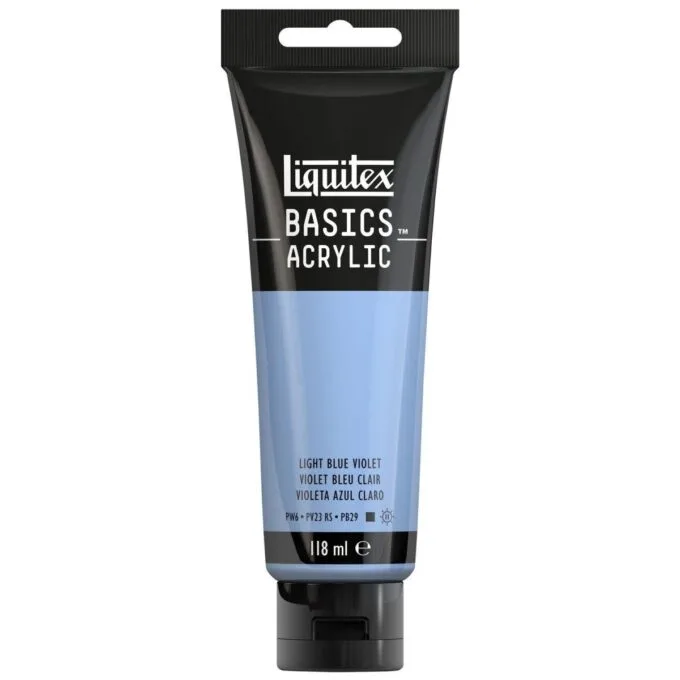LQX BASICS ACRYLIC COLOUR 118ML BLUE VIOLET LIGHT ROW — image 1