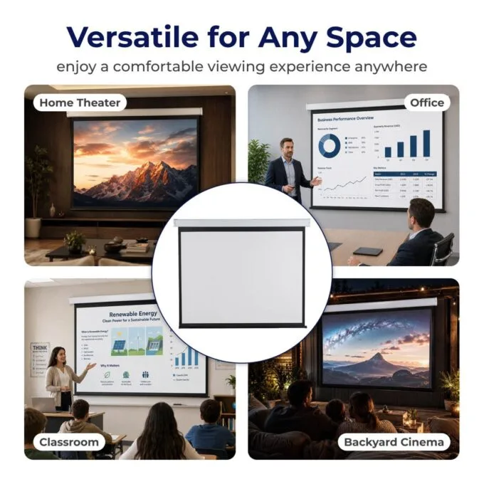 Lumivida Projector Electric Screen 16:9 150” ESAA150 — image 6