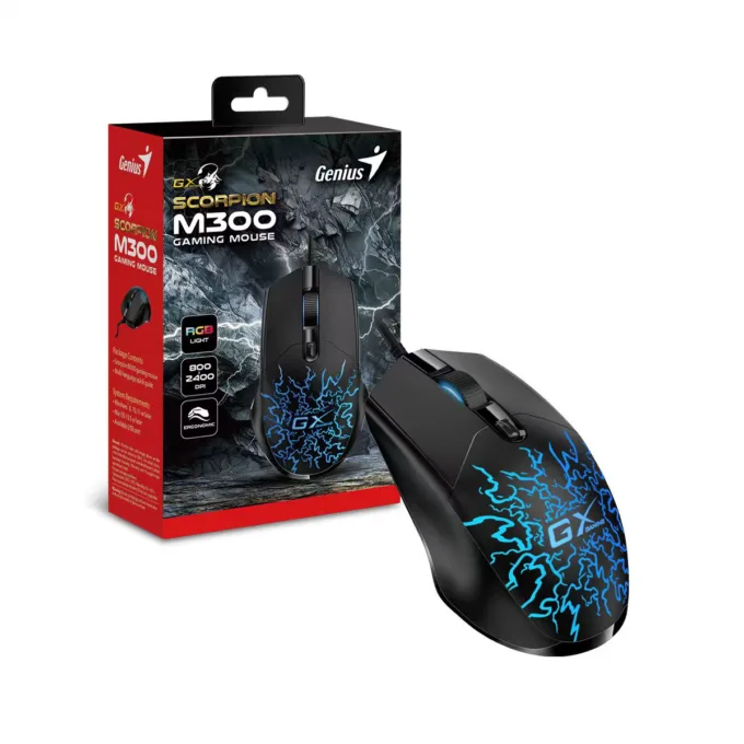 Genius Gaming Mouse Wired RGB 2400 DPI Scorpion M300 Black — image 6