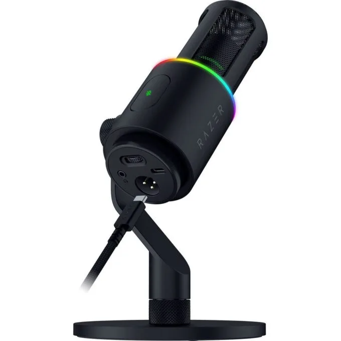 Razer SEIREN V3 PRO Black - 32Bit USB/XLR RGB Dynamic Microphone - Pop Filter - Shock Absorber — image 4