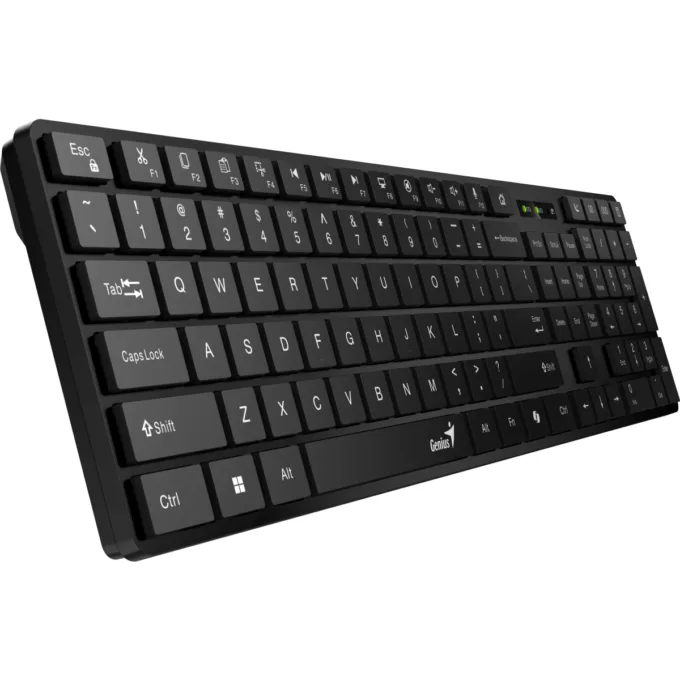 Genius Keyboard Wireless & BT AI Hot Keys SlimStar 7250BT Black English — image 3