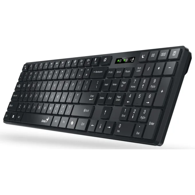 Genius Keyboard Wireless & BT AI Hot Keys SlimStar 7250BT Black English — image 4