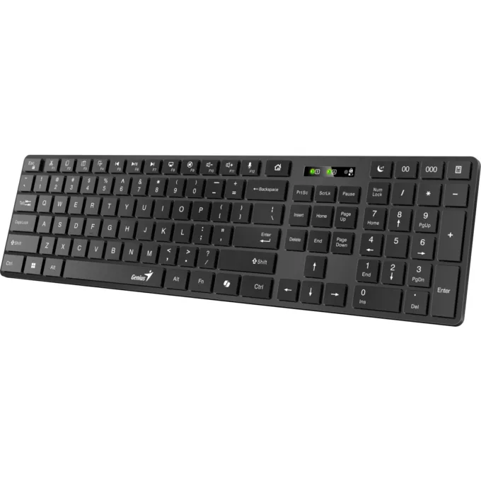 Genius Keyboard Wireless & BT AI Hot Keys SlimStar 7250BT Black English — image 5