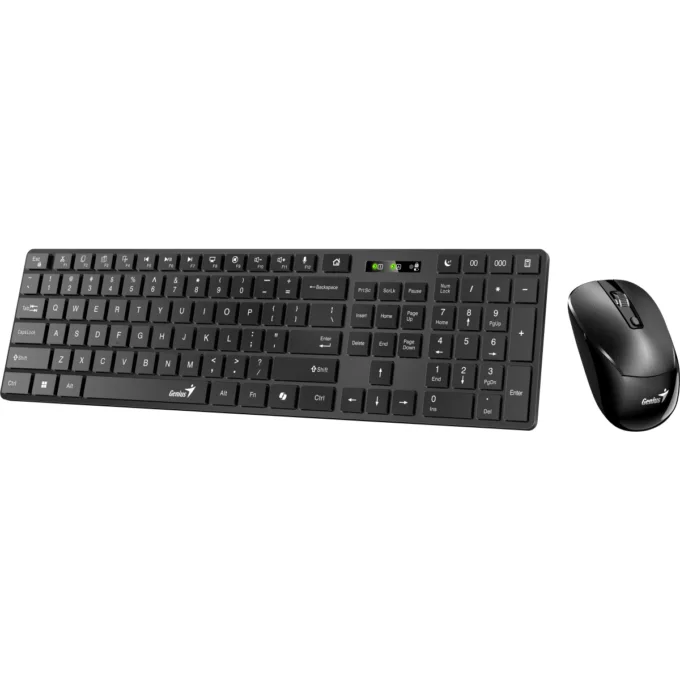 Genius Keyboard-Mouse Set Wireless+BT SlimStar 8250 Black English — image 2