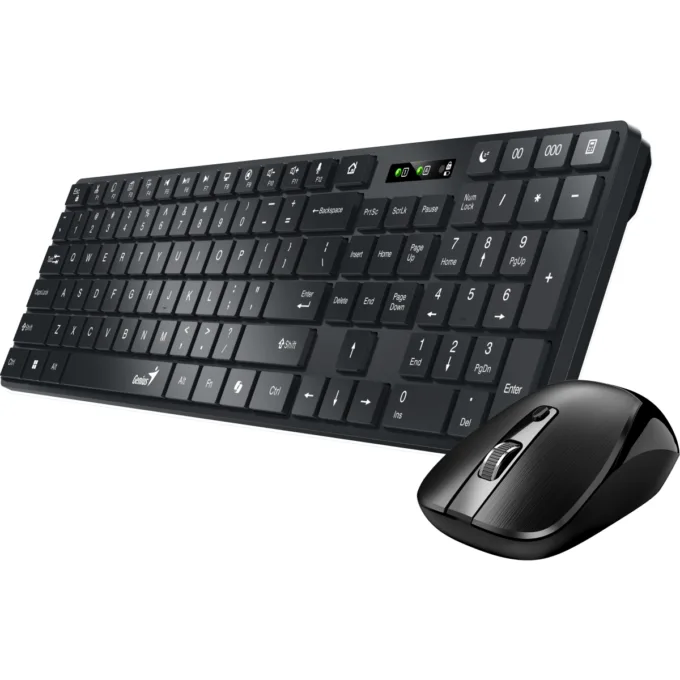 Genius Keyboard-Mouse Set Wireless+BT SlimStar 8250 Black English — image 3