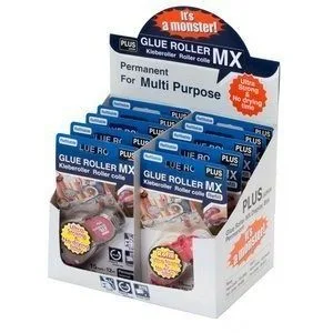 PLUS GLUE TAPE ROLLER MX 5 BODY + 5REFILL 15MMX12M DIS 38862 — image 1