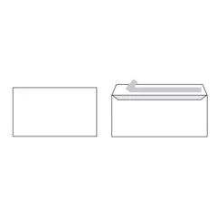 GOLDEN PRIME - WHITE ENV. P&S 114X229MM 100GSM - 50PCS PACK