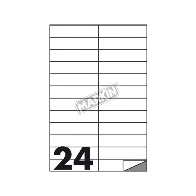 MARKIN LABEL A4 105X25 MM 100 SHEETS BOX — image 1