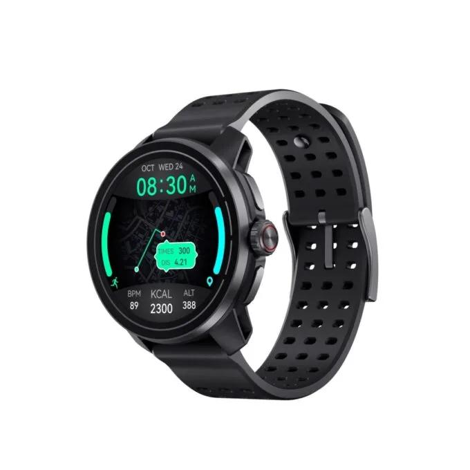 QCY Track S10 Watch Black 1,43 AMOLED HD Dual Band 6 Sat GPS, Gyroscope Geomagnetometer — image 1