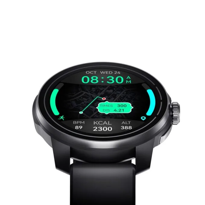 QCY Track S10 Watch Black 1,43 AMOLED HD Dual Band 6 Sat GPS, Gyroscope Geomagnetometer — image 2