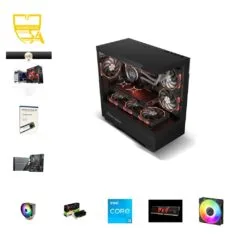 Custom Budget Gaming PC - Intel i3-14100F, GeForce GT 1030 4GB, 16GB DDR4, 512GB SATA SSD