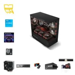Custom Gaming PC - Intel Core i3-14100F, Radeon RX 9060 XT, 16GB DDR5, 1TB NVMe
