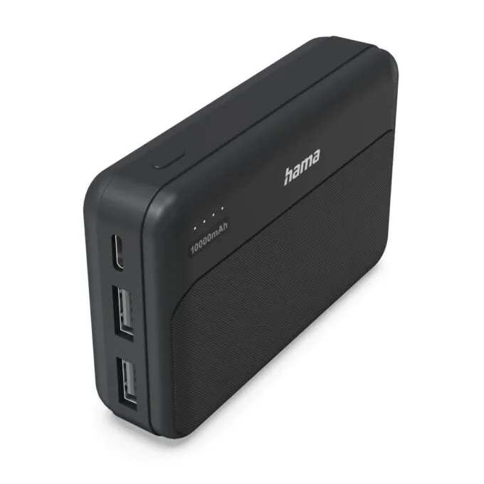 Hama Power Pack Pocket 10 10000 mAh 2X USB-A anthracite — image 1