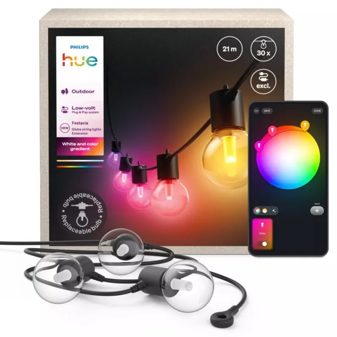 Philips Festavia Hue globe string 21m 30bulb ext — image 3