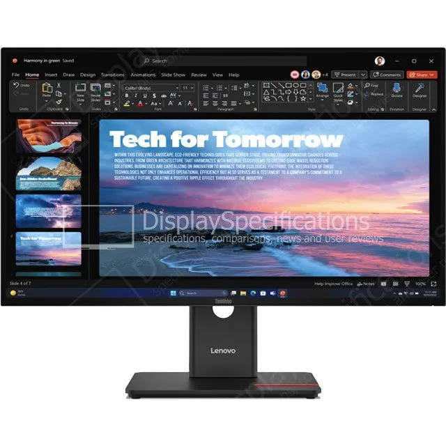 Lenovo ThinkVision T27QD-4v - 27-inch QHD IPS Business Monitor with Webcam, Speakers, USB-C 100W PD, HDMI 2.1, DP 1.4, Ethernet - 64B8UAT1EU — image 1